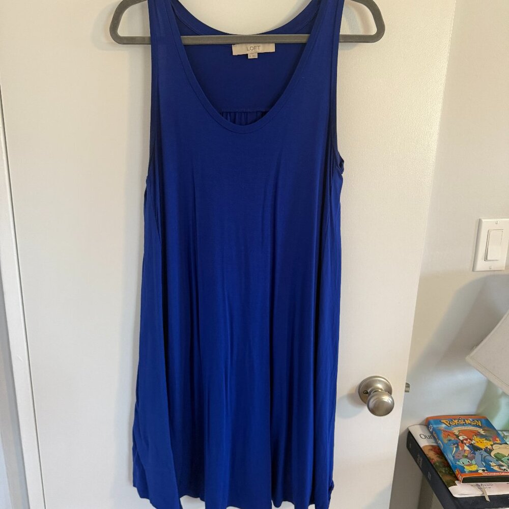 LOFT Blue Dress - EUC